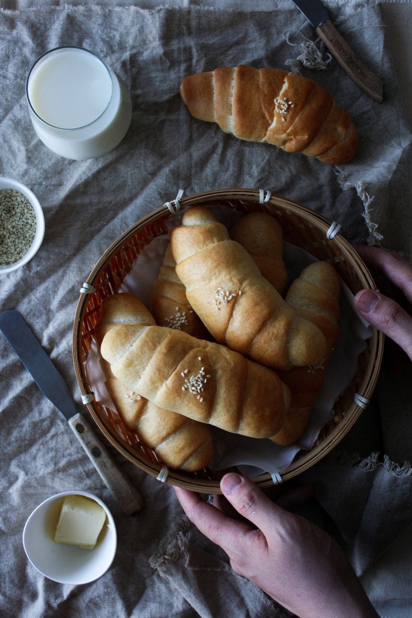 Whole grain sesame salt bread by Kexin